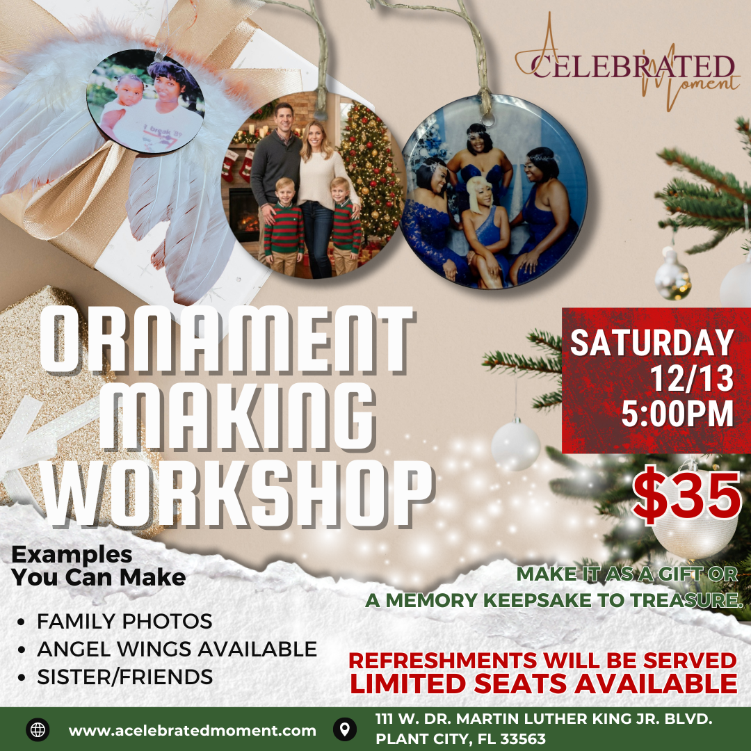 Picture-Perfect Holiday Ornament Experience | A Celebrated Moment