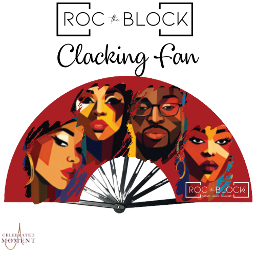 Official ROC the Block Juneteenth Red Clack Fan – Pre-Order Now!