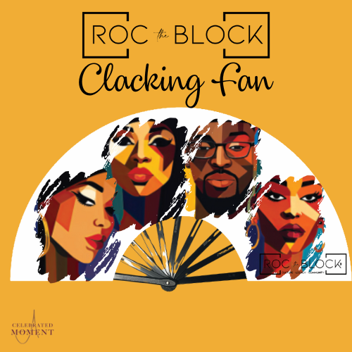 Official ROC the Block Juneteenth White Clack Fan – Pre-Order Now!
