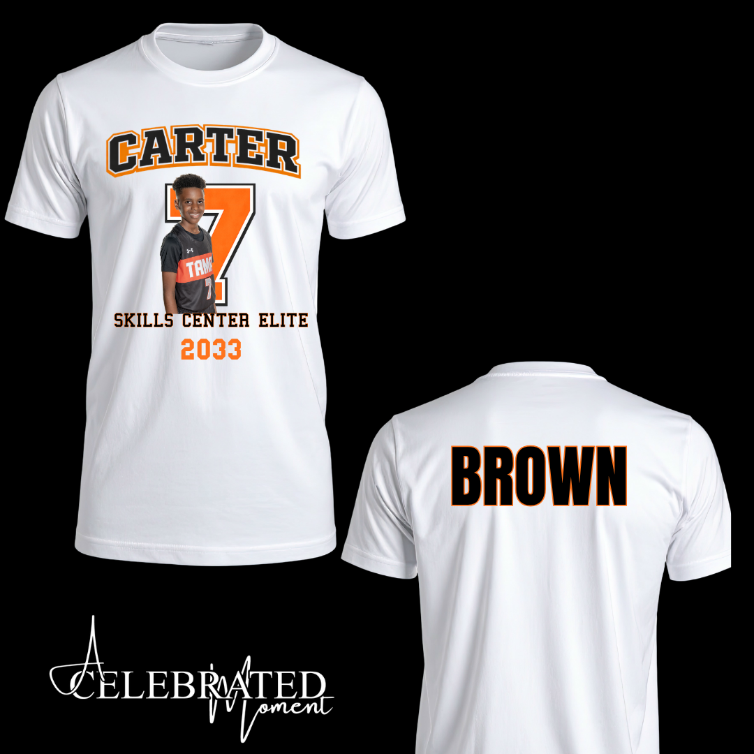 Personalized Team Spirit T-Shirt - WHITE
