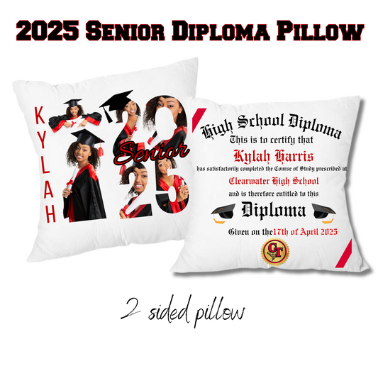 2025 Senior Diploma Pillow