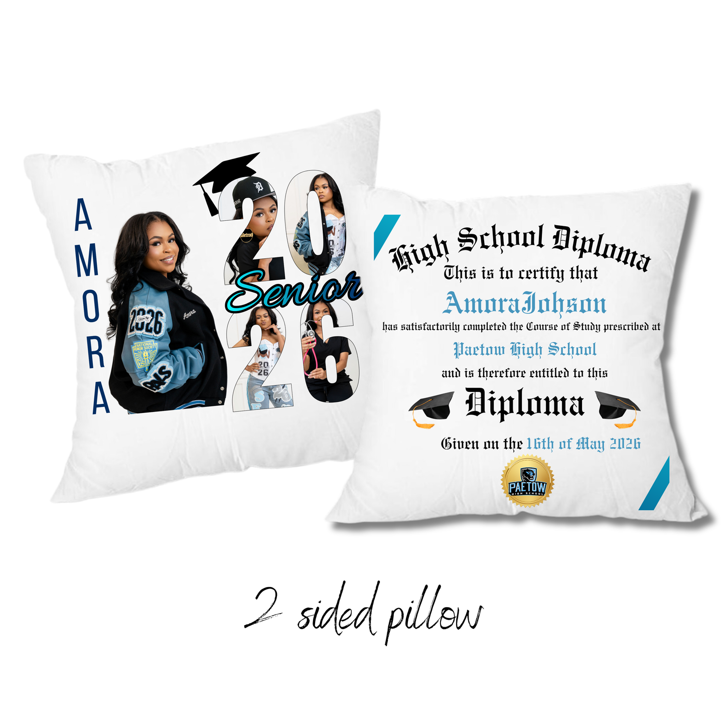 2026 Senior Diploma Pillow