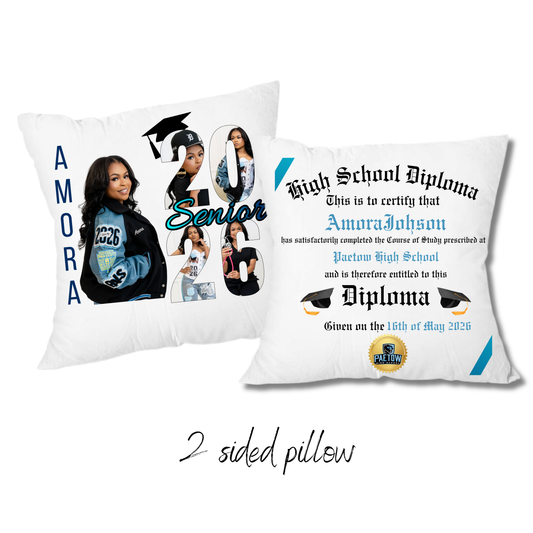 2026 Senior Diploma Pillow