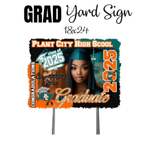 Custom GRAD Yard Sign
