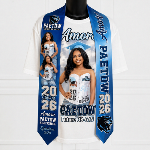 Personalized Graduation Stole